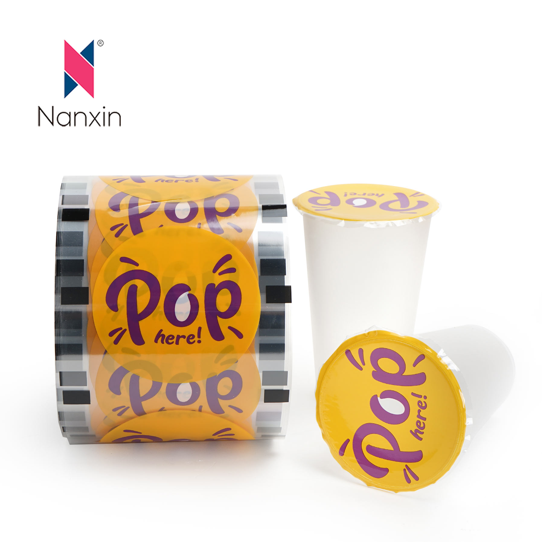 Laminated Heat Seal Custom Printed Serena Plastic Bulla Tea Cup Obsignans Roll Film