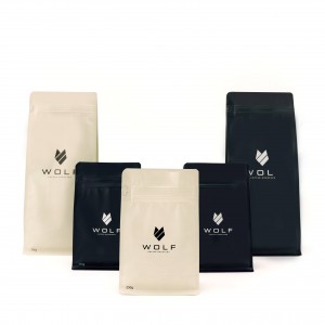 Snack Plastic Ziplock Food Standing Coffee Packaging Bags Ekologi Kanthi Zipper Lock