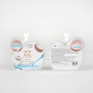ເຄື່ອງສຳອາງສົ່ງຟຣີ Nozzle Cute Skin Care Pouch Packaging Plastic Bag