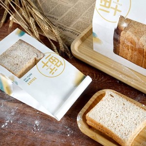 Papirnata vrećica za hranu otporna na masnoću kruha s prozorom