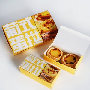 Cajas para cupcakes con embalaje de magdalenas y tarta de huevo con 6 orificios