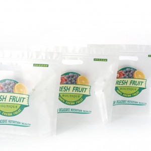 Stand Up Temizle Şeffaf Üzüm Limon Elma Domates Havuç Tarım Sebze Meyve Delikli Paketleme Torbası