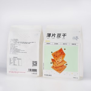 Gewone platbodem Wit Kraftpapier Voedselverpakkingsakke Met Mat Venster In Voorraad