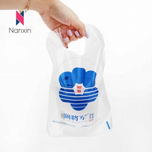 Bolsas de plástico transparente para comida para levar, café, leite, tazas de té