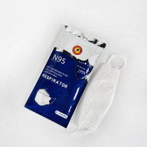 Aluminum Foil Ppe Kn95 3 Side Sealing Mask Package Bag