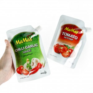 L'emballage en plastique de sauce piquante de la catégorie comestible 500g met en sac les paquets de sauce Knorr