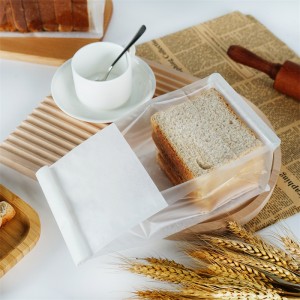 Bánh quy đáy vuông cấp thực phẩm Sandwich Bánh mì Bao bì Túi giấy Kraft màu nâu