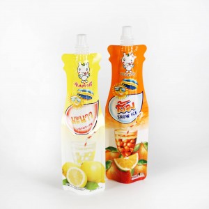 Baby Food Plastik Mylar Juicy Spout Pack Drink Kantong Paket Tas Kanggo Cairan