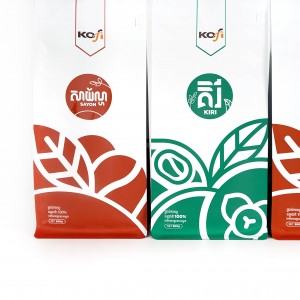 એલ્યુમિનિયમ ફોઇલ કોથળીઓ એમ્બેલેજ ટી કોફી પ્લાસ્ટિક પેકેજિંગ બેગ્સનું ઉત્પાદન