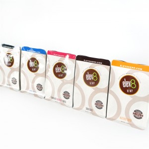 White Kraft Paper սուրճի տոպրակի փաթեթավորման կայծակաճարմանդ տոպրակներ ալյումինե փայլաթիթեղով