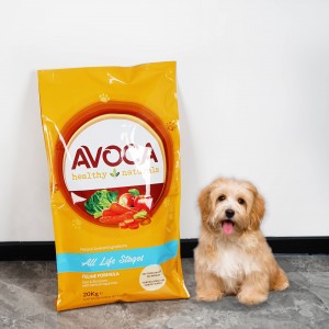 개 혈통 식품을 위해 초대형 플라스틱 애완 동물 포장 가방을 알류미늄 처리합니다.