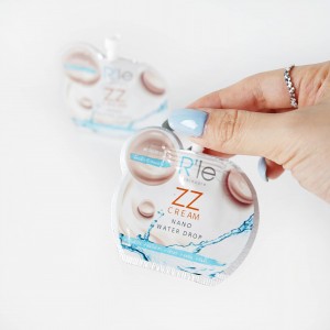 គ្រឿងសម្អាង ដឹកជញ្ជូនដោយមិនគិតថ្លៃ ថង់ថែរក្សាស្បែក Cute Skin Care Pouch Packaging Plastic Bag