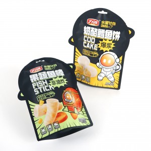 Impressió personalitzada Bossa amb forma especial de plàstic 3 segellats laterals Segell tèrmic Atributs del producte de la bossa d'aliments