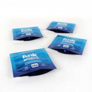 Kantong Ritsleting Standup Laundry Bubuk Cuci Kualitas Tinggi Plastik Biru Kecil Ziplock