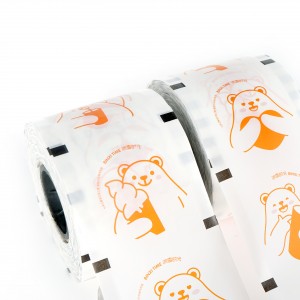 Custom tryckt design plast PP Papper PLA kopp bubbla mjölk te tätningsfilm rulle