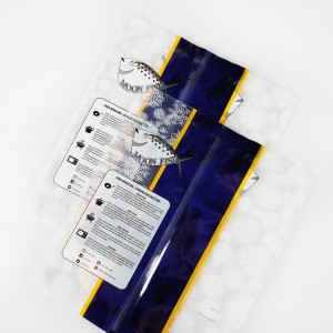 Sacchetto di plastica con chiusura posteriore in nylon biodegradabile completamente trasparente per alimenti per alimenti congelati