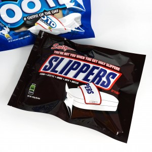 ເສື້ອຜ້າ Slipper Sweatshirt Zipped Zipper Plastic Packaging Bags