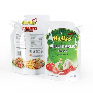 Пластыкавыя пакеты харчовай якасці 500 г для ўпакоўкі вострага соусу Пакеты для соусу Knorr