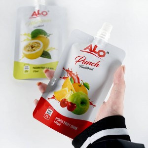 Ugello di plastica Pacchetti di liquidi Acqua Squeeze Juice Spouted Pouches Bag