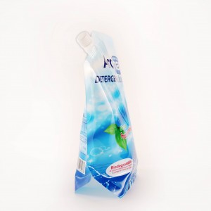 Mazgāšanas Doypack Dzērienu Stand Up Spout Pouch Plastmasas mazgāšanas līdzeklis Šķidrais maisiņš
