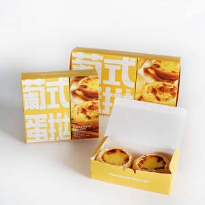 Eggeterte Cupcake-emballasje Cupcake-bokser 6 hull