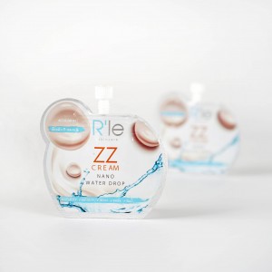 Kosmetik Gratis Pengiriman Nozzle Kantong Perawatan Kulit Lucu Kemasan Kantong Plastik