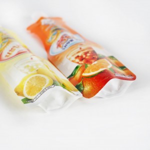 Бебешка храна Пластмаса Mylar Juicy Накрайник Опаковка Пакети за напитки Пакети Чанти за течности