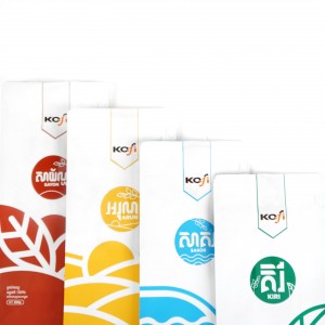 Пакеты з алюмініевай фальгі Emballage Чай Кава Пластыкавыя пакеты для ўпакоўкі Вытворчасць