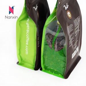 Po meri natisnjena mat črna aluminijasta folija 100 g 250 g 500 g 1 kg 12 oz plastična vrečka za kavo z ravnim dnom in ventilom