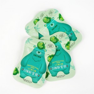 Пластиковые 3 бортовые загерметизированные сумки специальной формы Ziplock для конфет