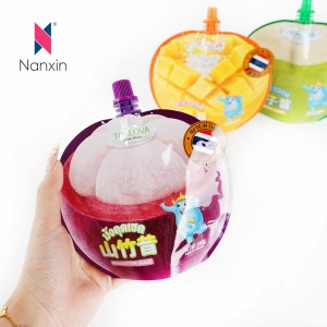 Bolsa con boquilla de aluminio de primera calidad para envasado de jugos, bebidas, gelatinas y bebidas para niños