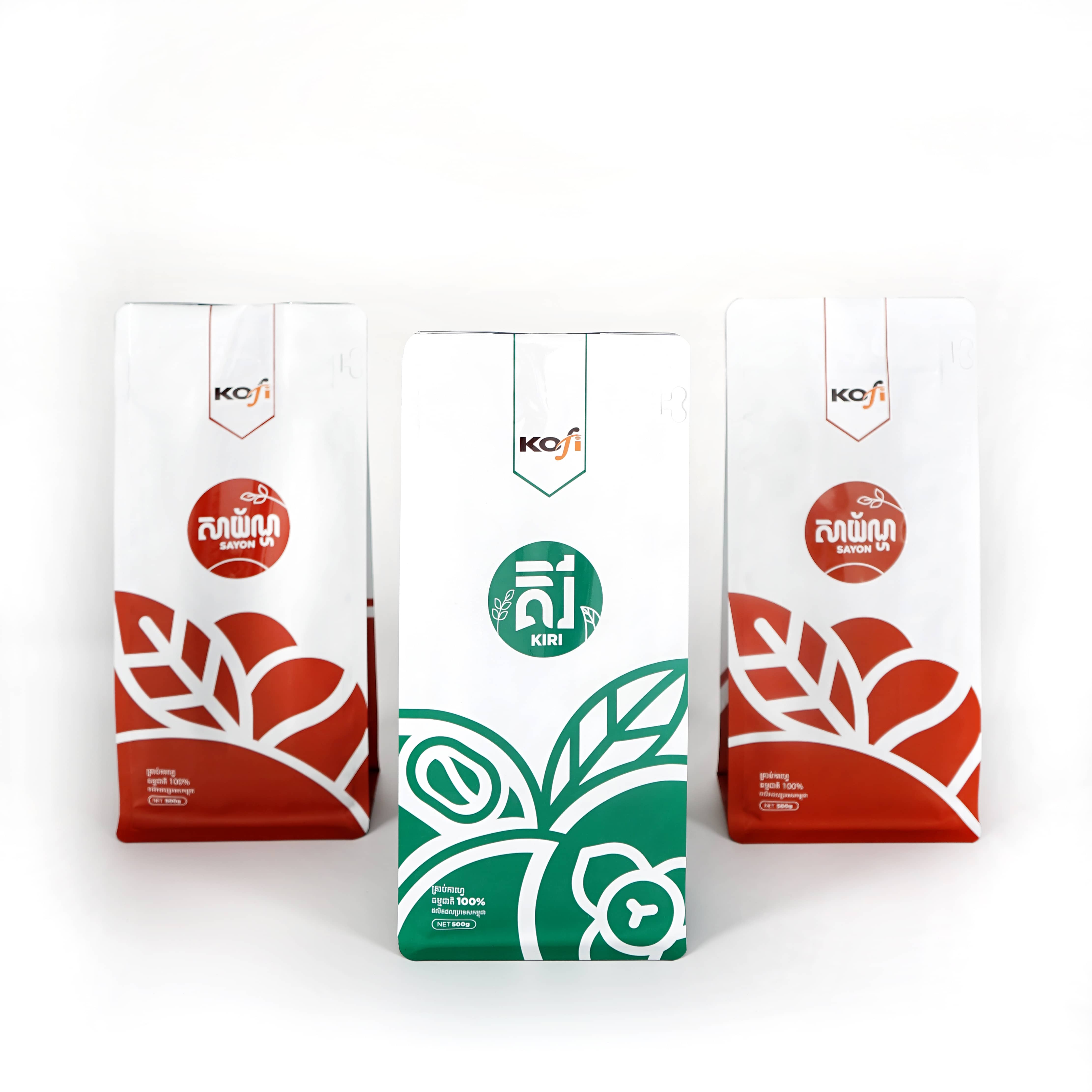 Fabricación de bolsas de embalaje de plástico para té y café, sacos de papel de aluminio