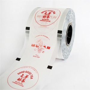 Plastik Laminated Sealing film PLA cup sealer film kanggo gelembung teh PP cangkir sealing film roll
