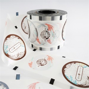Plastik Laminated Sealing pilem PLA cup sealer pilem pikeun gelembung tea PP cangkir sealing pilem roll