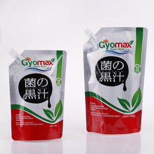 بسته‌های مایع انعطاف‌پذیر شکل نازل Doypack Food Grade Juice کیسه‌های پلاستیکی کیسه‌ای پایه‌دار