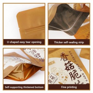 Plastic Aluminum Foil skittles medible Stand Up Zipper Packaging Bag With Tear Notch ສໍາລັບອາຫານຫວ່າງ