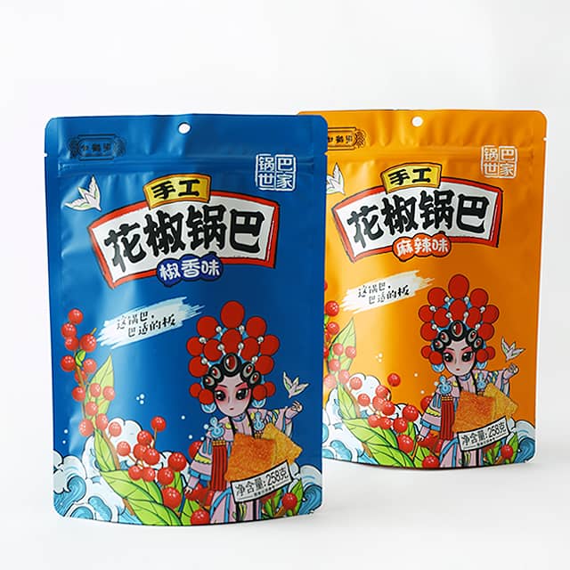 Foil Cute Stand Up Pouch Food Packaging Kantong Plastik Kanthi Zipper