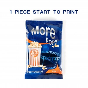 Doorzichtige afsluitbare achterzegel Snacks Popcorn plastic verpakkingstas