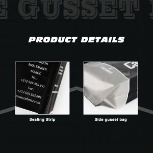 Ċina Prodott Ġdid Custom Side Gusset Plastic Coffee Bean Bag