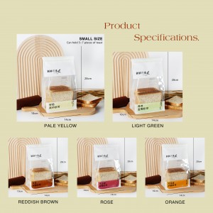 Кітайскія пакеты з плоскім дном OEM/ODM з перапрацаванай натуральнай крафт-паперы Папяровы пакет для хлеба і прадуктаў харчавання