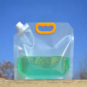 Wholesale Portable Gallon Custom Nozzle Laundry Detergent Liquid Drink Pouch Water Container Plastic Beverage Bag with Spout
