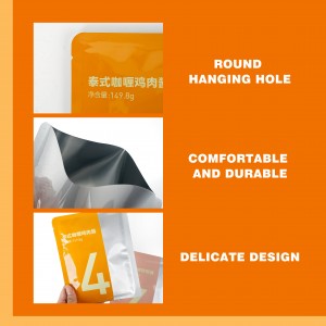Aluminum Foil Bag Laminated Mylar Bags Smell Proof Open Top Heat Seal Flat Mylar ထုပ်ပိုးအိတ်