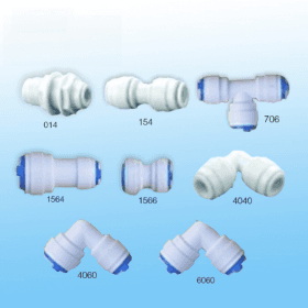 Plastic Quick Connect Water Fittings RO water filter spare parts