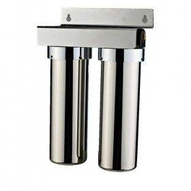 2 stage stainless steel pre-filtration UF water filter under sink water purifier
