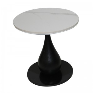 Slate Mini Black Steel Side Table