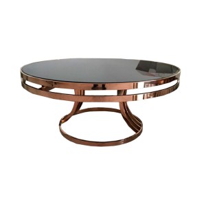 OEM China Table Top Frame - Diy Metal Table Frame Gold Round Coffee Table | GELAN – GeLan