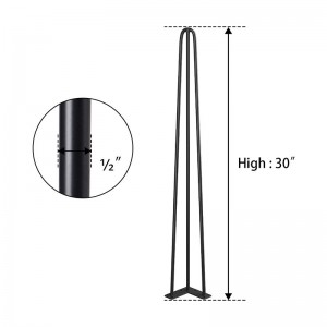 Hairpin Legs V Iron Steel Restaurant Coffee Dining Furniture Table Hairpin Legs