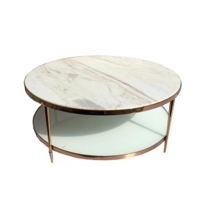 Metal Frame For Coffee Table Round Marble Table Brass Gold Coffee Table | GELAN