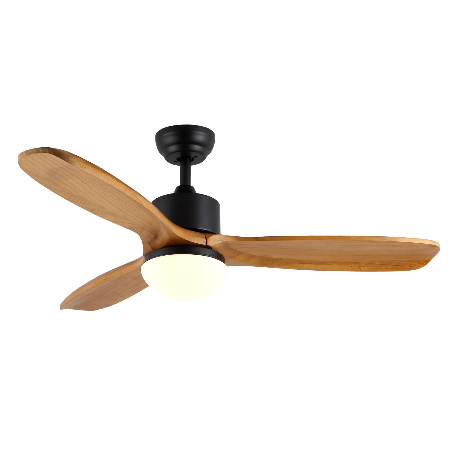 52 Inch Mdern Decorative 3 Wood Blades Dc Celling Fan with Longinquus