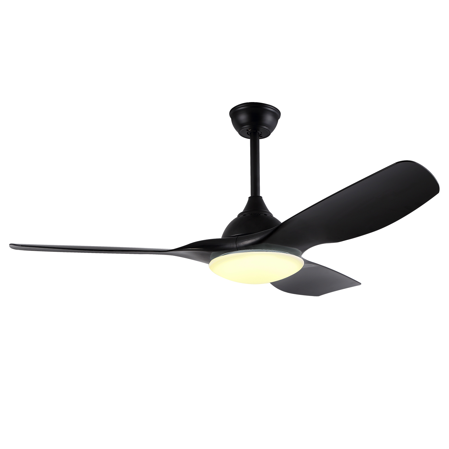Moderni Simple Cieling Tuulettimet 3 ABS-lapaa tuulettimen valo kattoon Dc Bldc kattotuuletin valolla ja kaukosäätimellä